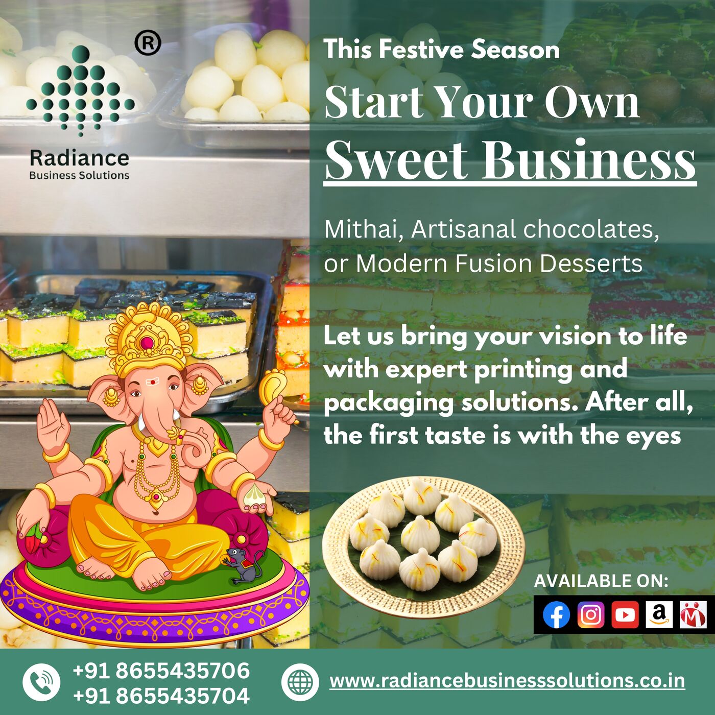 Launch your own Sweet Business with Radiance Business Solutions This Festive Season: