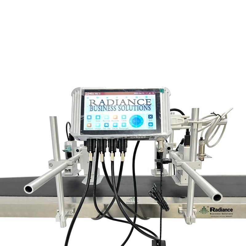 Radiance 7 Inch Online TIJ 25.4mm Printer with Four head (Without Conveyor)