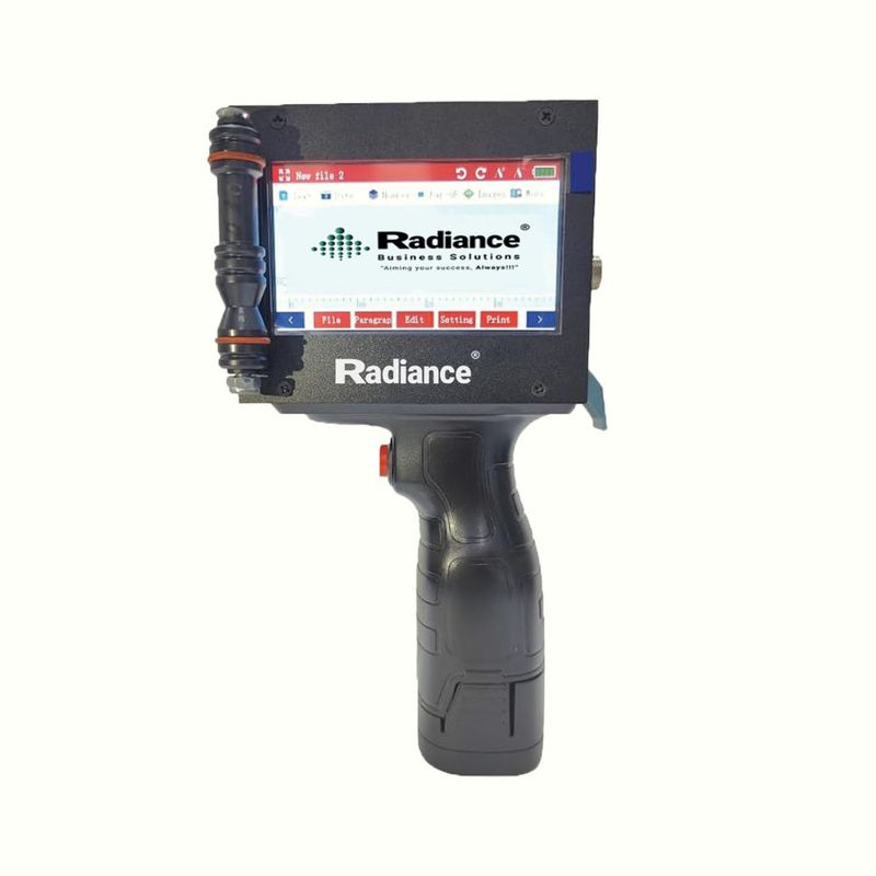 Radiance Handheld TIJ Metal 12.7mm with Premium Solvent Ink Cartridge